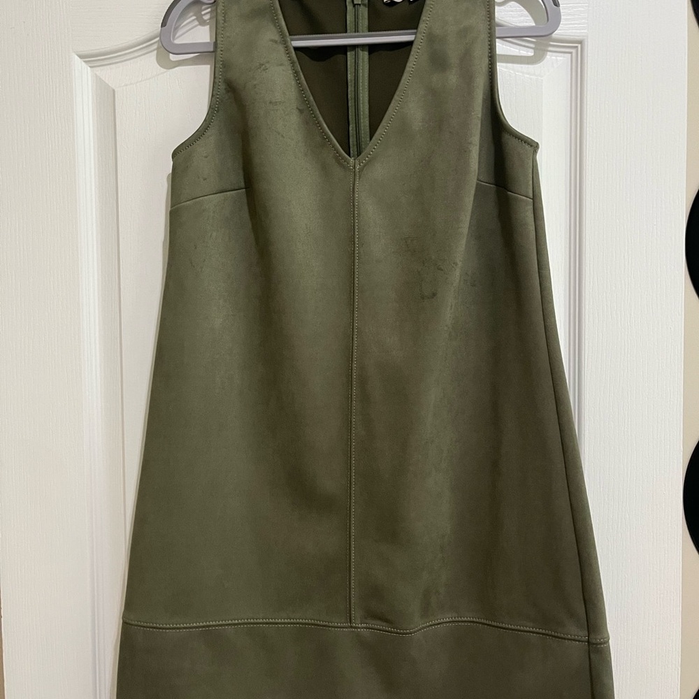 LOFT Olive Green Mini Dress